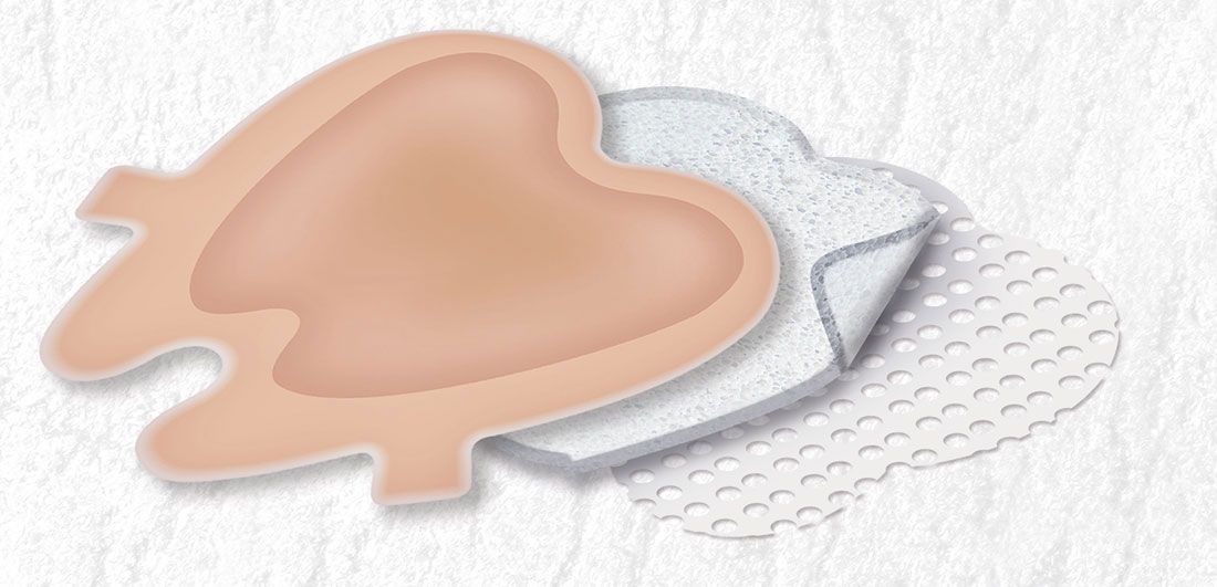 Hyalo4 Adhesive Foam Sacral Details